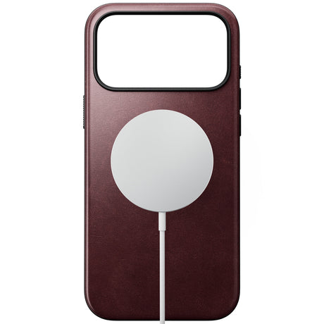 Nomad iPhone 17 Pro Max/iPhone 18 Pro Max Cover Modern Leather Case Horween Burgundy