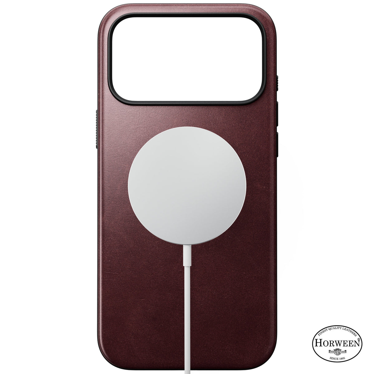 Nomad iPhone 17 Pro Max/iPhone 18 Pro Max Cover Modern Leather Case Horween Burgundy