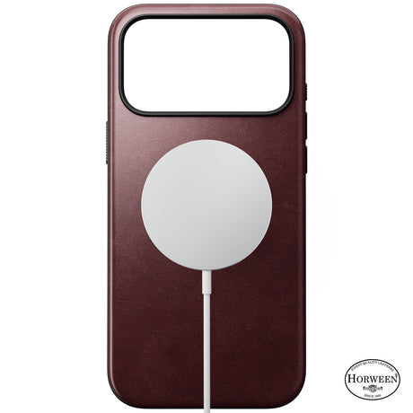 Nomad iPhone 17 Pro Max/iPhone 18 Pro Max Cover Modern Leather Case Horween Burgundy