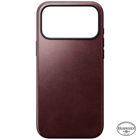 Nomad iPhone 17 Pro Max/iPhone 18 Pro Max Cover Modern Leather Case Horween Burgundy
