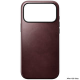Nomad iPhone 17 Pro Max/iPhone 18 Pro Max Cover Modern Leather Case Horween Burgundy