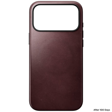 Nomad iPhone 17 Pro Max/iPhone 18 Pro Max Cover Modern Leather Case Horween Burgundy