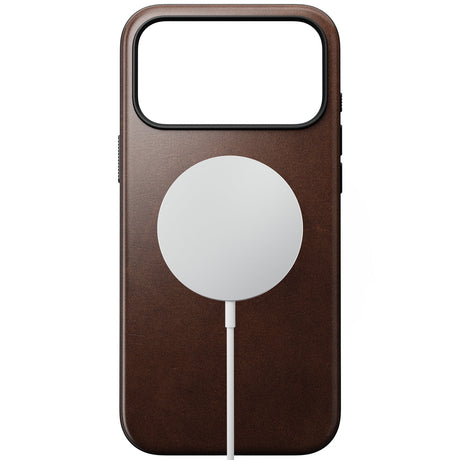 Nomad iPhone 17 Pro Max/iPhone 18 Pro Max Cover Modern Leather Case Horween Rustic Brown