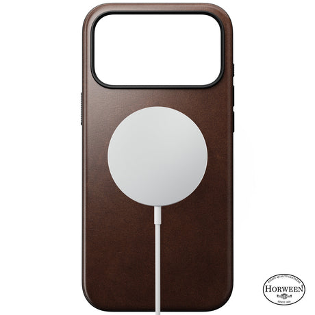 Nomad iPhone 17 Pro Max/iPhone 18 Pro Max Cover Modern Leather Case Horween Rustic Brown