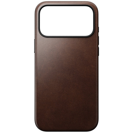 Nomad iPhone 17 Pro Max/iPhone 18 Pro Max Cover Modern Leather Case Horween Rustic Brown
