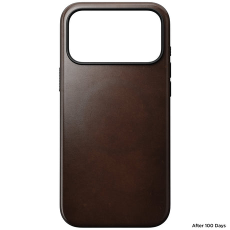 Nomad iPhone 17 Pro Max/iPhone 18 Pro Max Cover Modern Leather Case Horween Rustic Brown