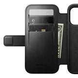 Nomad iPhone 17 Pro/iPhone 18 Pro Etui Modern Leather Folio Horween Sort