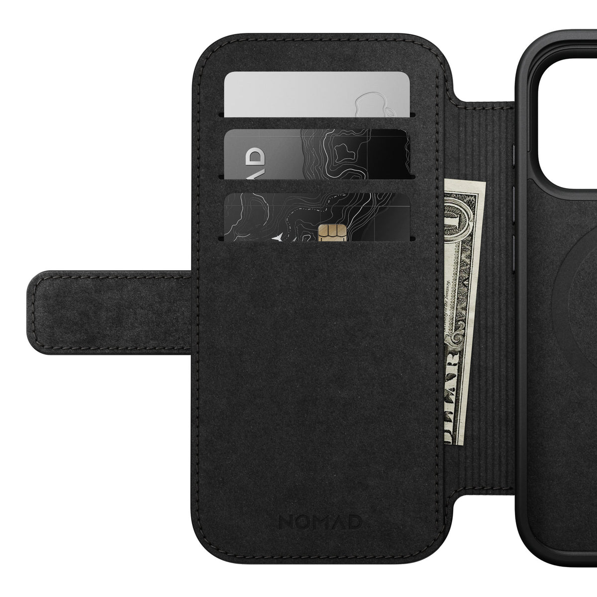 Nomad iPhone 17 Pro/iPhone 18 Pro Etui Modern Leather Folio Sort