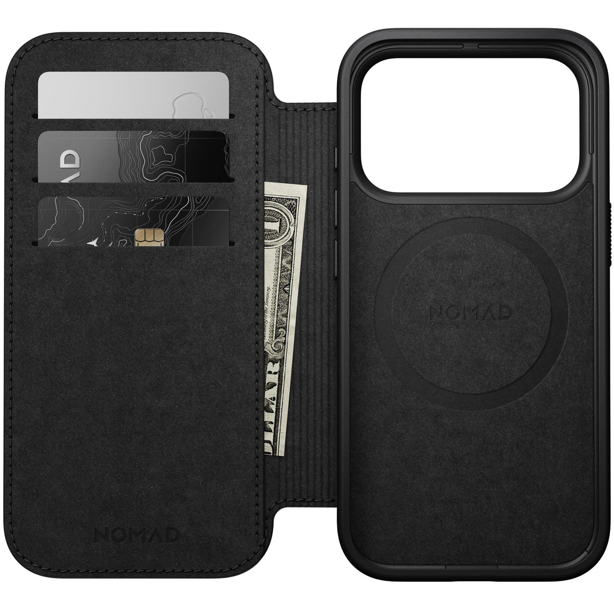 Nomad iPhone 17 Pro/iPhone 18 Pro Etui Modern Leather Folio Brun
