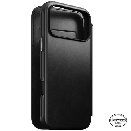 Nomad iPhone 17 Pro Max/iPhone 18 Pro Max Etui Modern Leather Folio Horween Sort