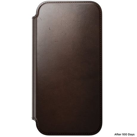 Nomad iPhone 17 Pro Max/iPhone 18 Pro Max Etui Modern Leather Folio Horween Rustic Brown