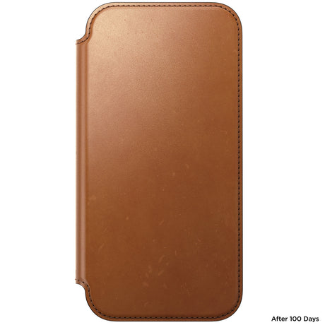 Nomad iPhone 17 Pro Max/iPhone 18 Pro Max Etui Modern Leather Folio Horween Saddle