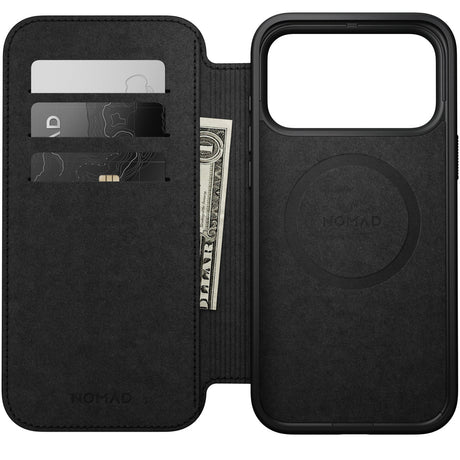 Nomad iPhone 17 Pro Max/iPhone 18 Pro Max Etui Modern Leather Folio Sort