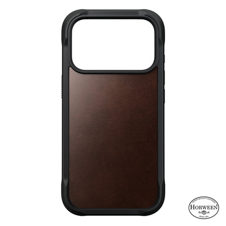 Nomad iPhone 17 Pro/iPhone 18 Pro Cover Rugged Leather Case Rustic Brown