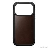 Nomad iPhone 17 Pro/iPhone 18 Pro Cover Rugged Leather Case Rustic Brown