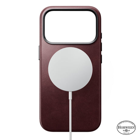 Nomad iPhone 17 Pro/iPhone 18 Pro Cover Traditional Leather Case Horween Burgundy