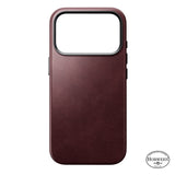 Nomad iPhone 17 Pro/iPhone 18 Pro Cover Traditional Leather Case Horween Burgundy