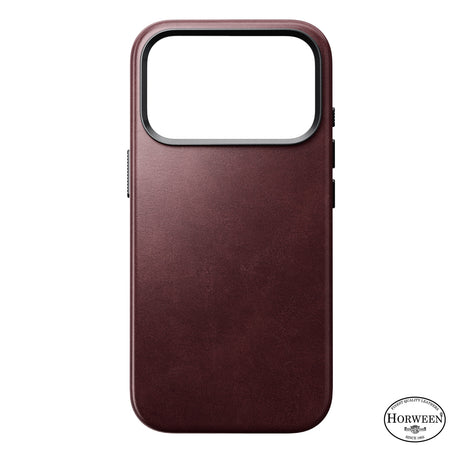 Nomad iPhone 17 Pro/iPhone 18 Pro Cover Traditional Leather Case Horween Burgundy
