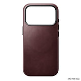 Nomad iPhone 17 Pro/iPhone 18 Pro Cover Traditional Leather Case Horween Burgundy