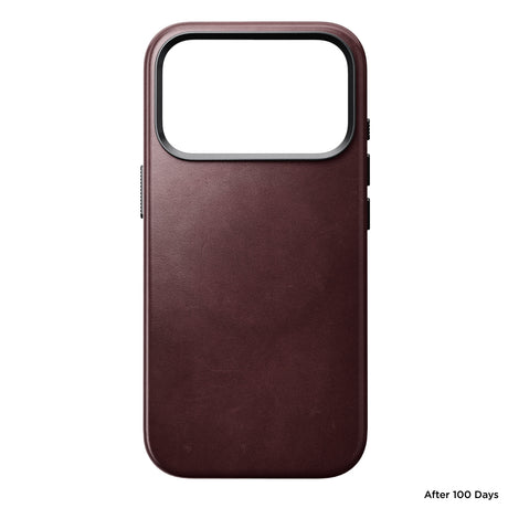 Nomad iPhone 17 Pro/iPhone 18 Pro Cover Traditional Leather Case Horween Burgundy