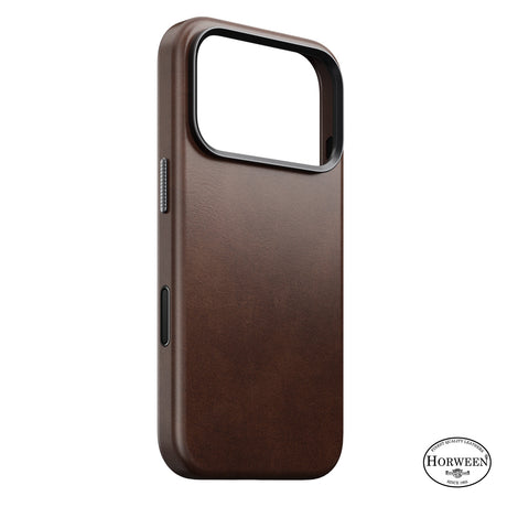 Nomad iPhone 17 Pro/iPhone 18 Pro Cover Traditional Leather Case Horween Rustic Brown