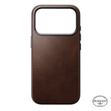 Nomad iPhone 17 Pro/iPhone 18 Pro Cover Traditional Leather Case Horween Rustic Brown