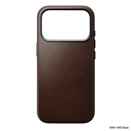 Nomad iPhone 17 Pro/iPhone 18 Pro Cover Traditional Leather Case Horween Rustic Brown