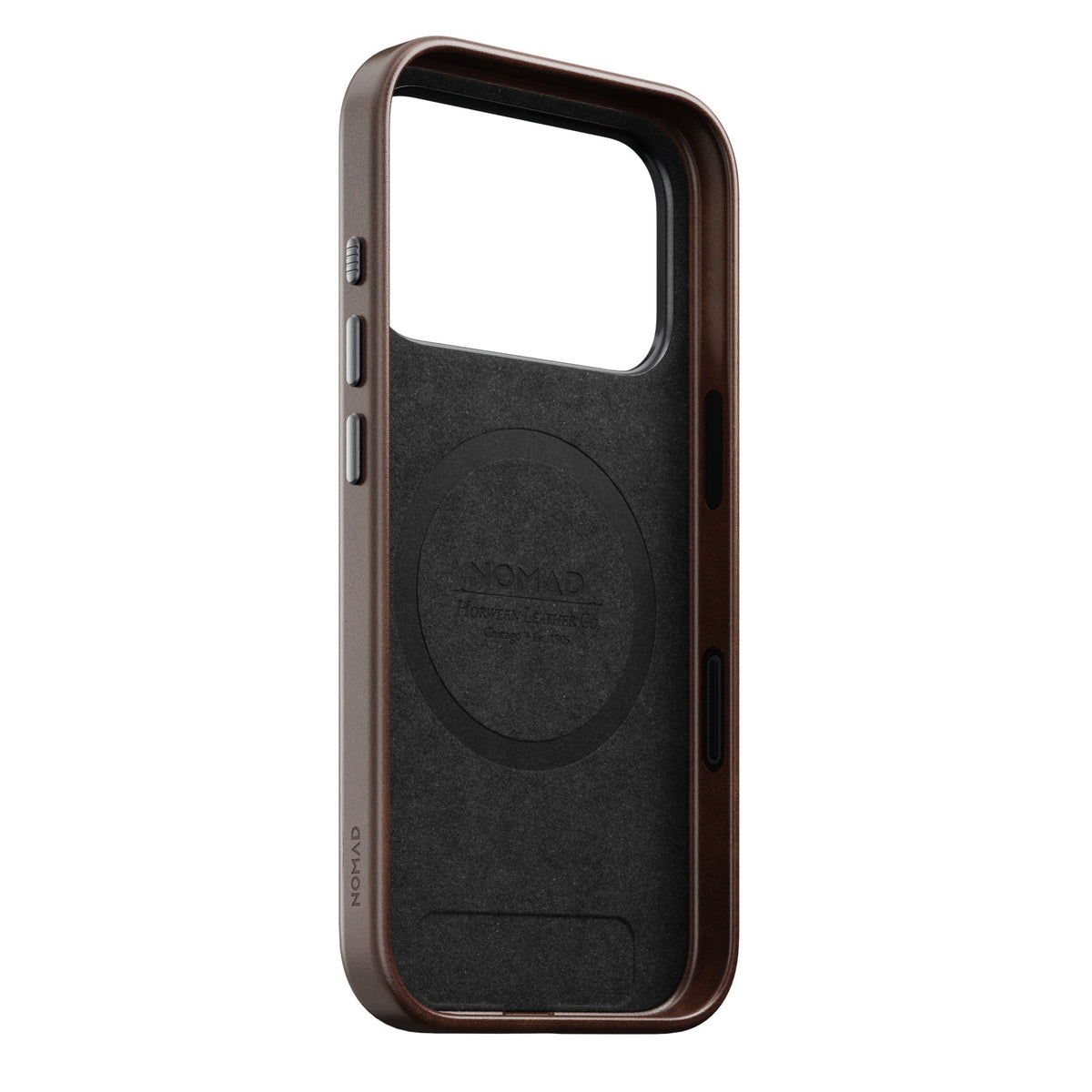 Nomad iPhone 17 Pro/iPhone 18 Pro Cover Traditional Leather Case Horween Rustic Brown