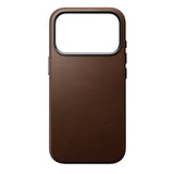 Nomad iPhone 17 Pro/iPhone 18 Pro Cover Traditional Leather Case Brun