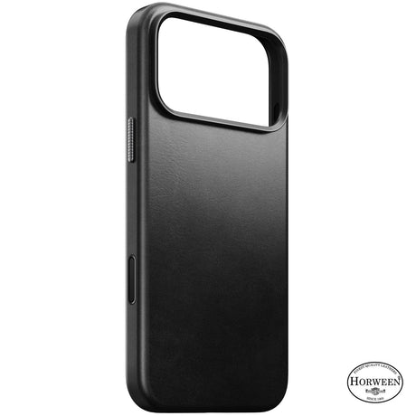 Nomad iPhone 17 Pro Max/iPhone 18 Pro Max Cover Traditional Leather Case Horween Sort