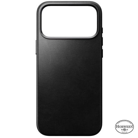 Nomad iPhone 17 Pro Max/iPhone 18 Pro Max Cover Traditional Leather Case Horween Sort
