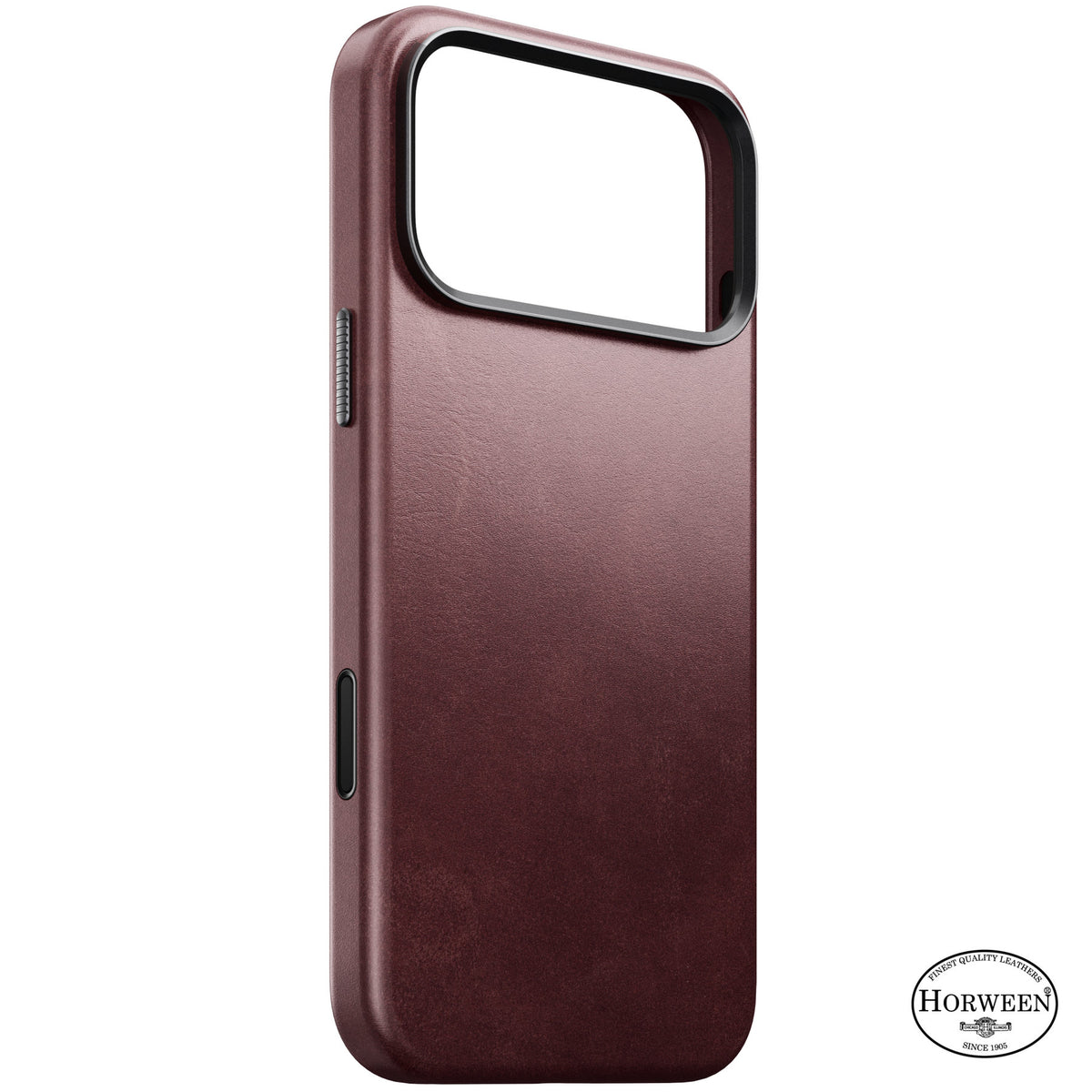 Nomad iPhone 17 Pro Max/iPhone 18 Pro Max Cover Traditional Leather Case Horween Burgundy