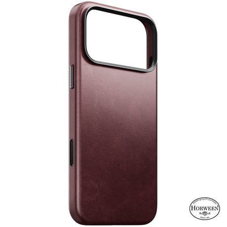Nomad iPhone 17 Pro Max/iPhone 18 Pro Max Cover Traditional Leather Case Horween Burgundy