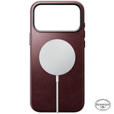 Nomad iPhone 17 Pro Max/iPhone 18 Pro Max Cover Traditional Leather Case Horween Burgundy