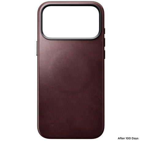Nomad iPhone 17 Pro Max/iPhone 18 Pro Max Cover Traditional Leather Case Horween Burgundy