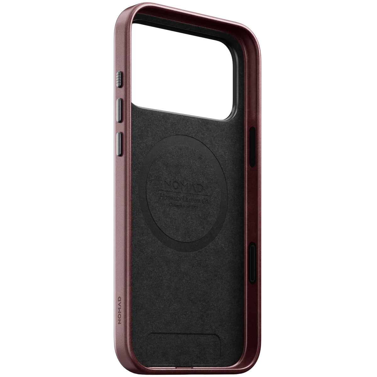 Nomad iPhone 17 Pro Max/iPhone 18 Pro Max Cover Traditional Leather Case Horween Burgundy