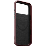 Nomad iPhone 17 Pro Max/iPhone 18 Pro Max Cover Traditional Leather Case Horween Burgundy