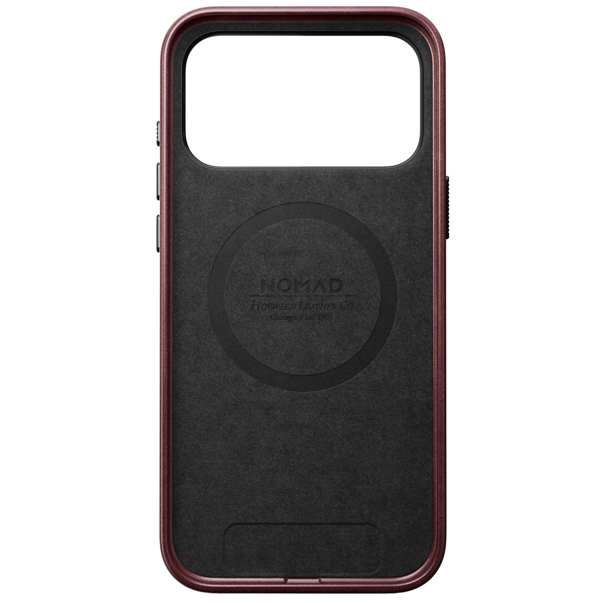 Nomad iPhone 17 Pro Max/iPhone 18 Pro Max Cover Traditional Leather Case Horween Burgundy