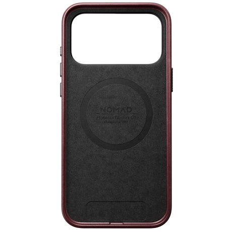 Nomad iPhone 17 Pro Max/iPhone 18 Pro Max Cover Traditional Leather Case Horween Burgundy