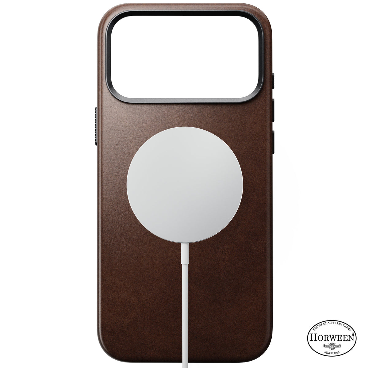 Nomad iPhone 17 Pro Max/iPhone 18 Pro Max Cover Traditional Leather Case Horween Rustic Brown