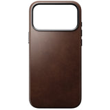 Nomad iPhone 17 Pro Max/iPhone 18 Pro Max Cover Traditional Leather Case Horween Rustic Brown