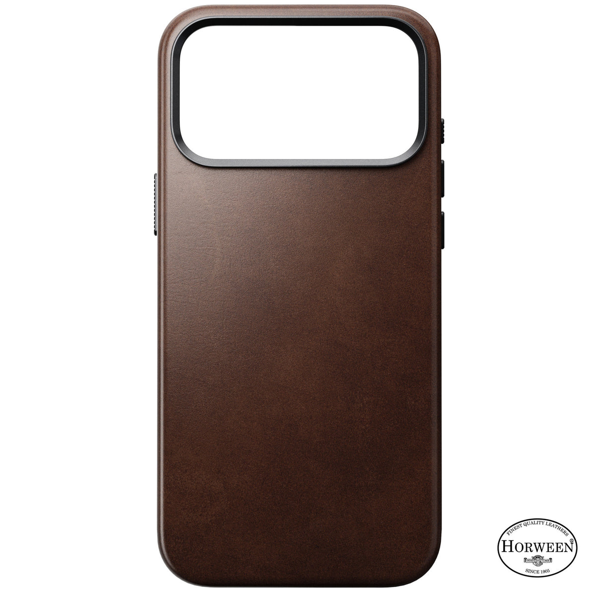 Nomad iPhone 17 Pro Max/iPhone 18 Pro Max Cover Traditional Leather Case Horween Rustic Brown