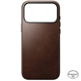 Nomad iPhone 17 Pro Max/iPhone 18 Pro Max Cover Traditional Leather Case Horween Rustic Brown