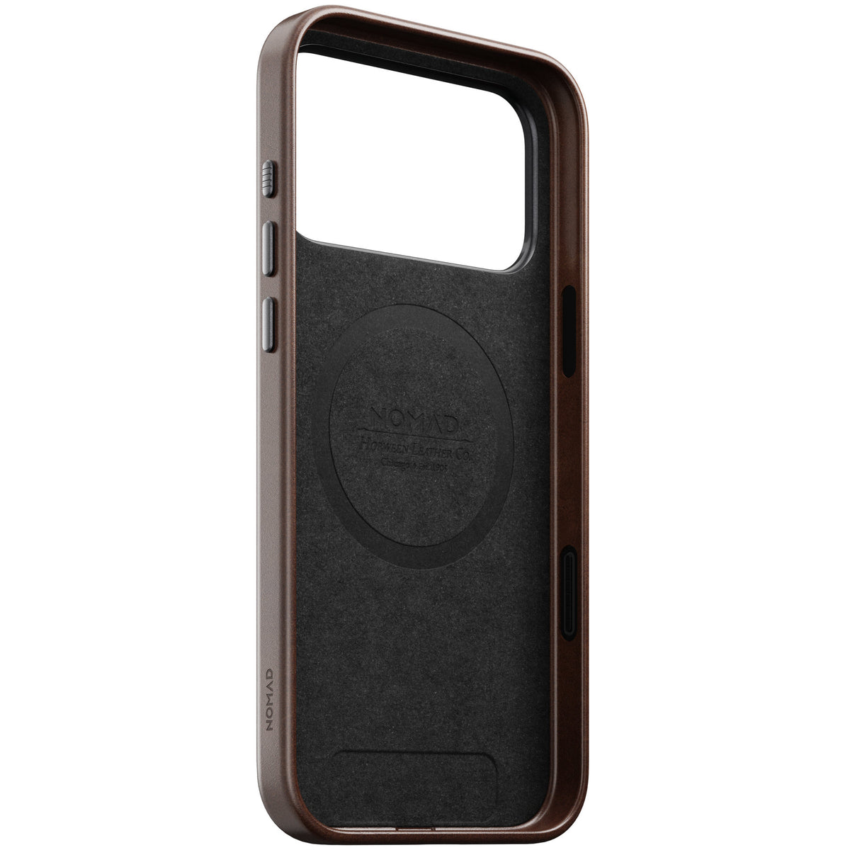 Nomad iPhone 17 Pro Max/iPhone 18 Pro Max Cover Traditional Leather Case Horween Rustic Brown
