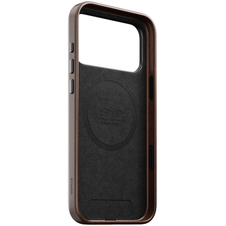 Nomad iPhone 17 Pro Max/iPhone 18 Pro Max Cover Traditional Leather Case Horween Rustic Brown