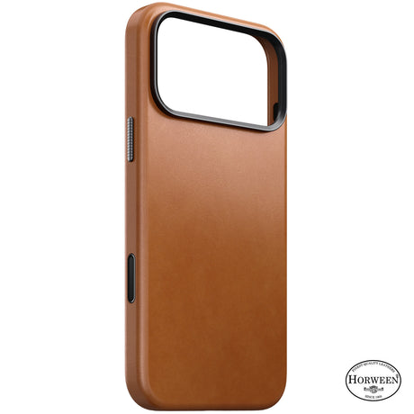 Nomad iPhone 17 Pro Max/iPhone 18 Pro Max Cover Traditional Leather Case Horween Saddle