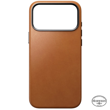 Nomad iPhone 17 Pro Max/iPhone 18 Pro Max Cover Traditional Leather Case Horween Saddle
