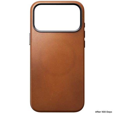 Nomad iPhone 17 Pro Max/iPhone 18 Pro Max Cover Traditional Leather Case Horween Saddle