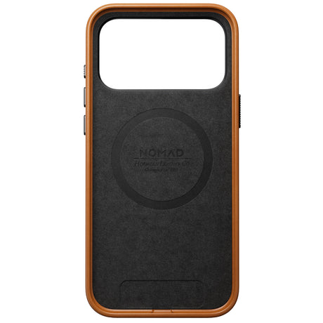 Nomad iPhone 17 Pro Max/iPhone 18 Pro Max Cover Traditional Leather Case Horween Saddle