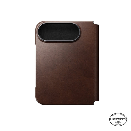 Nomad iPhone Duo Etui Traditional Leather Folio Horween Rustic Brown